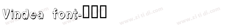 Vindea font字体转换